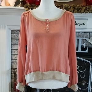 Potter's Pot high low blouse, size L